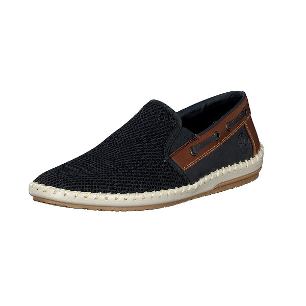 Rieker Herren Slipper blau