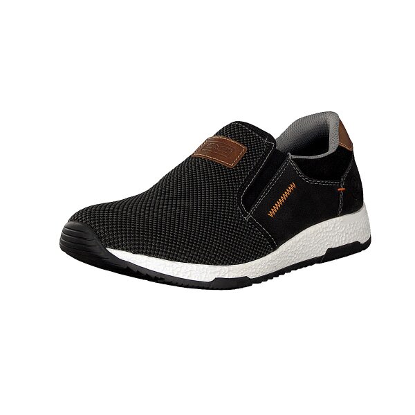 Rieker Herren Slipper schwarz