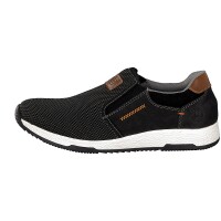 Rieker Herren Slipper schwarz