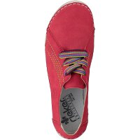 Rieker Damen Schn&uuml;rschuh rot