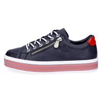 Rieker Damen Plateau Sneaker blau maritim