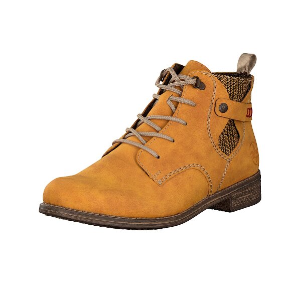 Rieker Damen Schn&uuml;rboot gelb