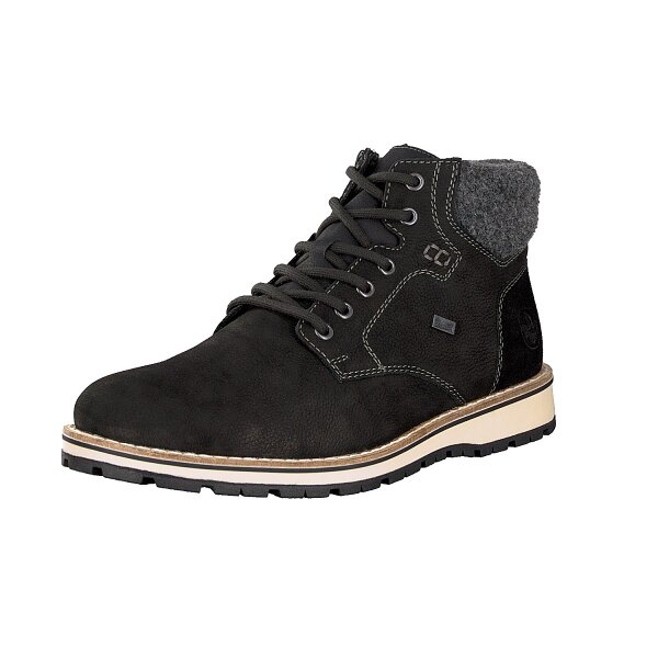 Rieker Herren Schn&uuml;rboot schwarz