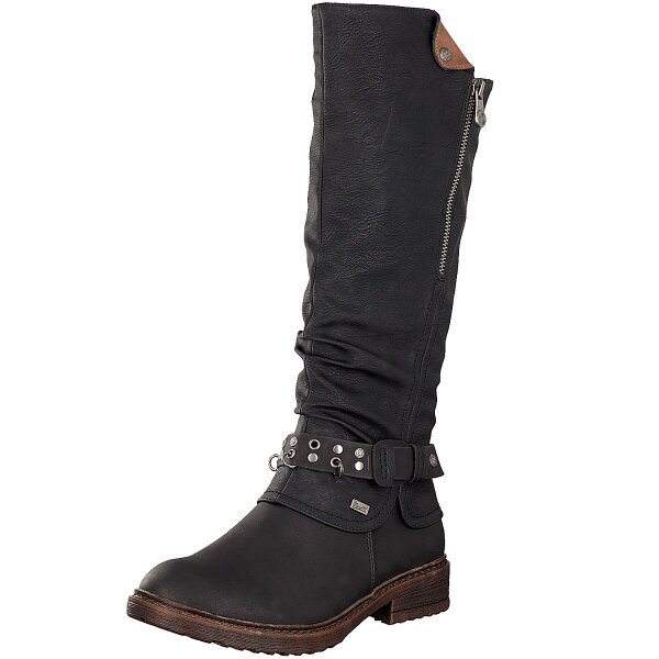 Rieker Damen Stiefel schwarz