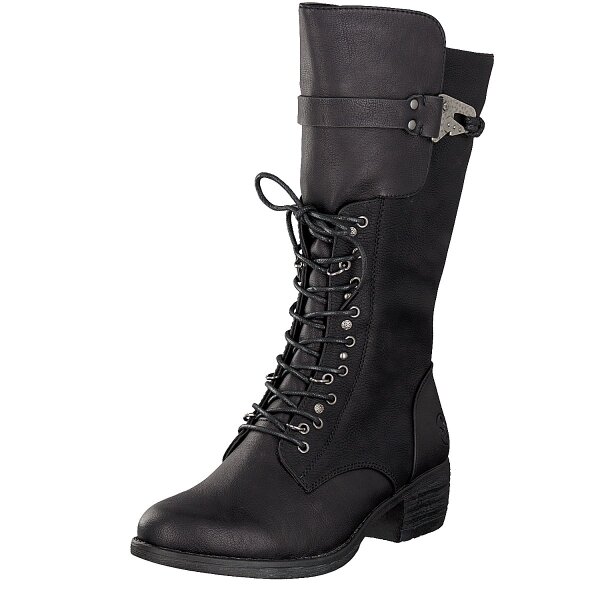 Rieker Damen Stiefel schwarz