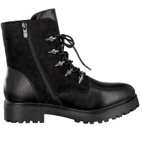 Rieker Damen Schn&uuml;rboot schwarz