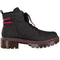Rieker Damen Schn&uuml;rboot schwarz