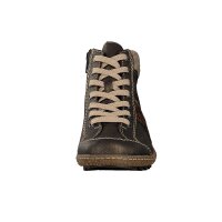 Rieker Damen Schn&uuml;rboot metallic