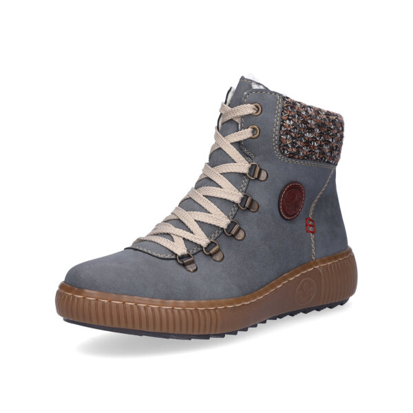 Rieker Damen Schn&uuml;rboot blau