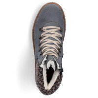 Rieker Damen Schn&uuml;rboot blau