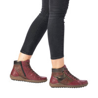 Remonte Damen Schn&uuml;rboot rot