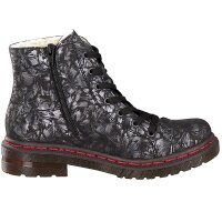 Rieker Damen Schn&uuml;rboot schwarz