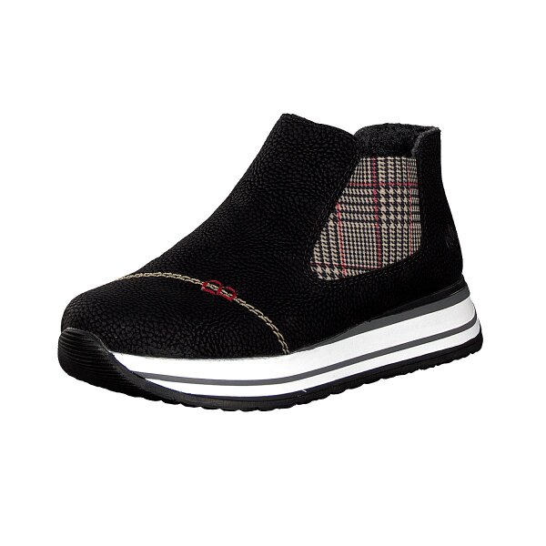 Rieker Damen Boot schwarz