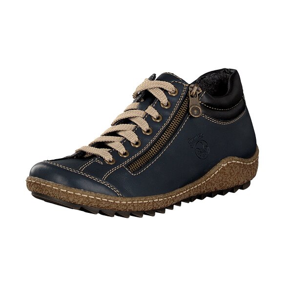 Rieker Damen Schn&uuml;rboot blau