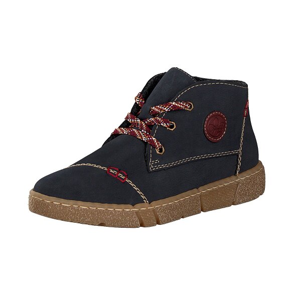 Rieker Damen Schn&uuml;rboot blau