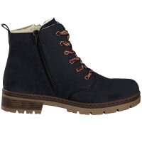 Rieker Damen Schn&uuml;rboot blau