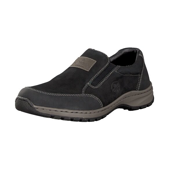 Rieker Herren Slipper schwarz