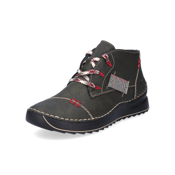 Rieker Damen Schn&uuml;rboot gr&uuml;n