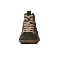 Rieker Damen Schn&uuml;rboot gr&uuml;n