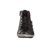 Remonte Damen Schn&uuml;rboot schwarz