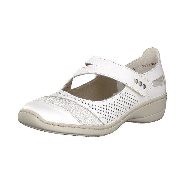 Rieker Damen Slipper wei&szlig;