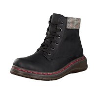 Rieker Damen Schnürboot schwarz