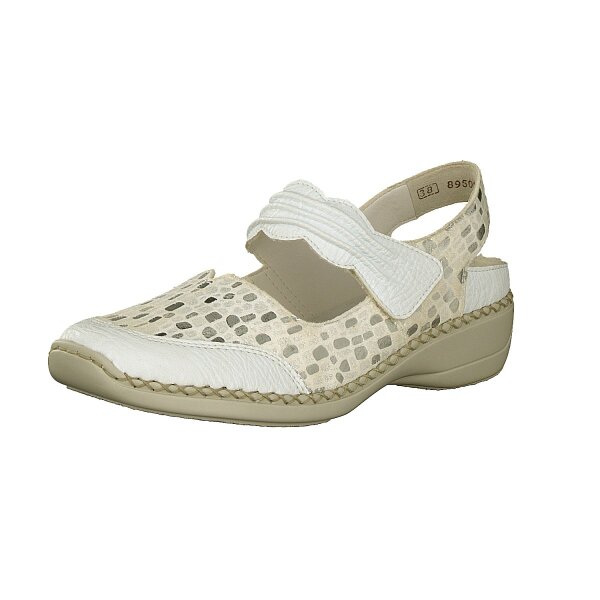 Rieker Damen Sandale wei&szlig;