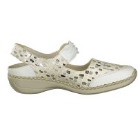 Rieker Damen Sandale wei&szlig;