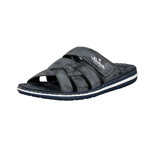 Rieker Herren Pantolette blau