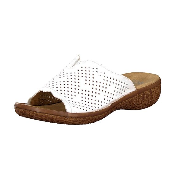 Rieker Damen Pantolette weiß
