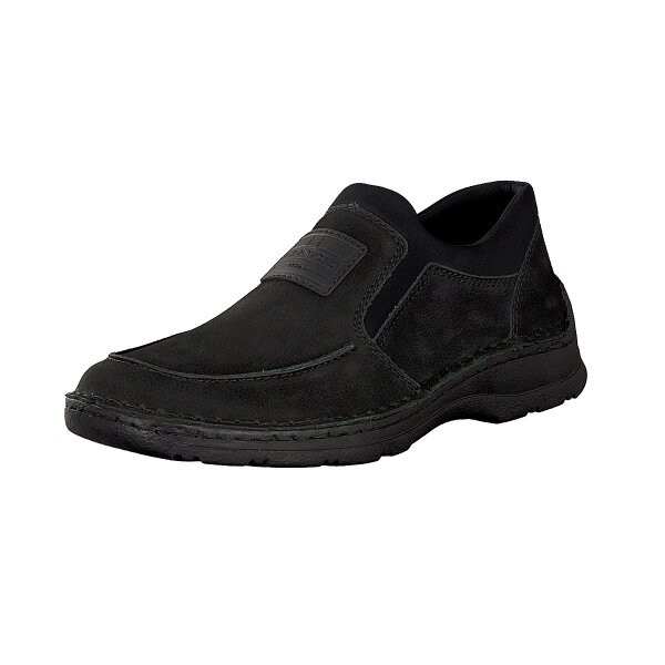 Rieker Herren Slipper schwarz