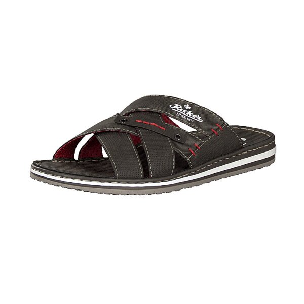 Rieker Herren Pantolette grau