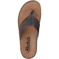 Rieker Herren Pantolette blau