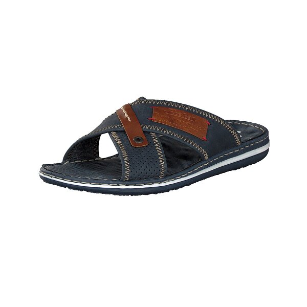 Rieker Herren Pantolette blau
