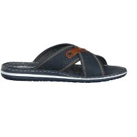 Rieker Herren Pantolette blau