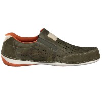 Rieker Herren Slipper grün