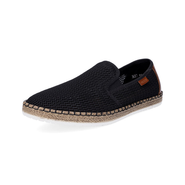 Rieker Herren Slipper schwarz