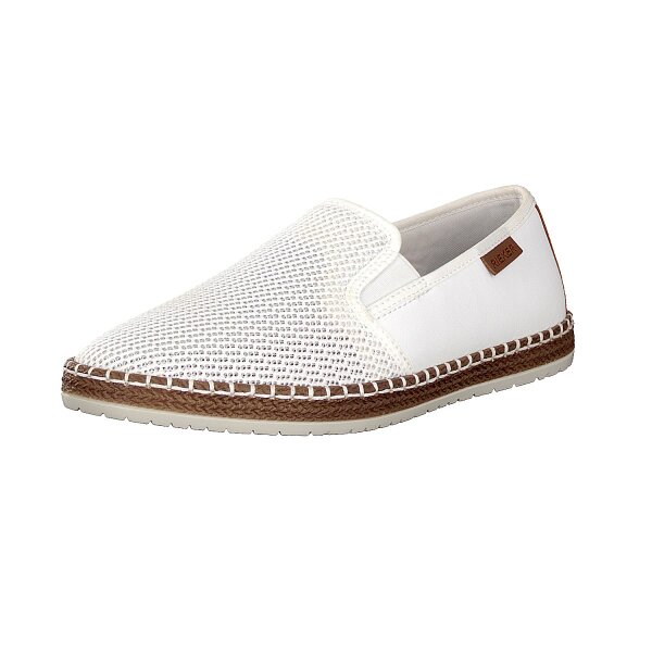 Rieker Herren Slipper wei&szlig;