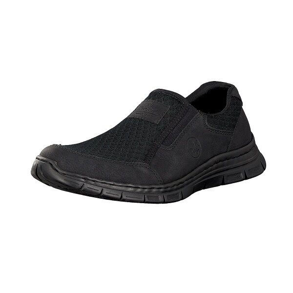 Rieker Herren Slipper schwarz