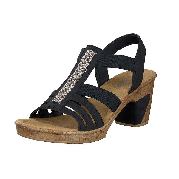 Rieker Damen Sandalette blau