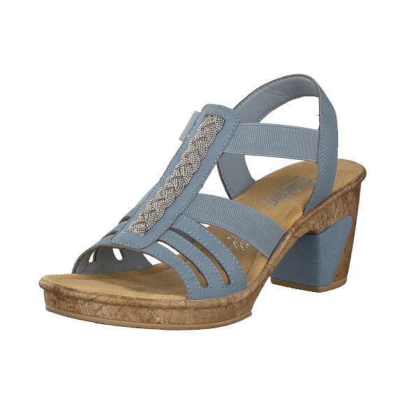 Rieker Damen Sandalette blau