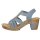 Rieker Damen Sandalette blau