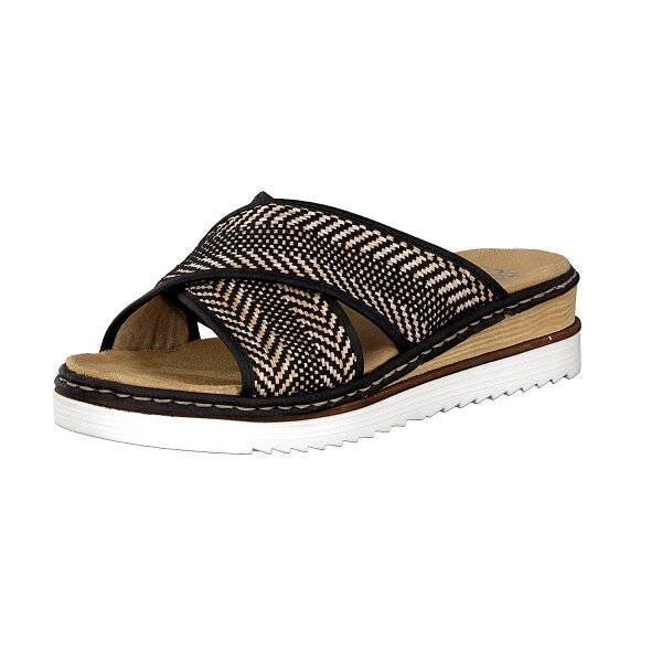 Rieker Damen Pantolette schwarz