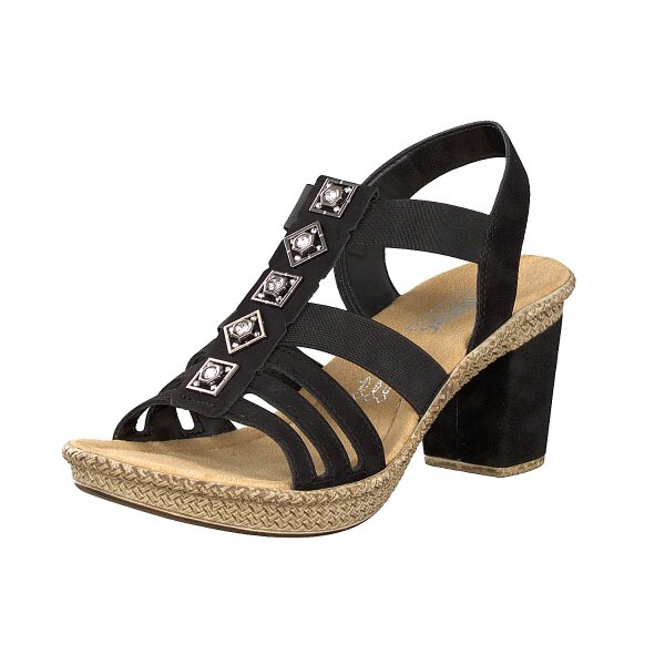 Rieker Damen Sandalette schwarz