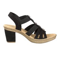 Rieker Damen Sandalette schwarz