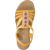 Rieker Damen Sandalette gelb