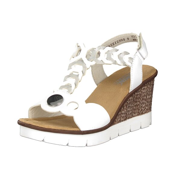 Rieker Damen Sandalette wei&szlig;