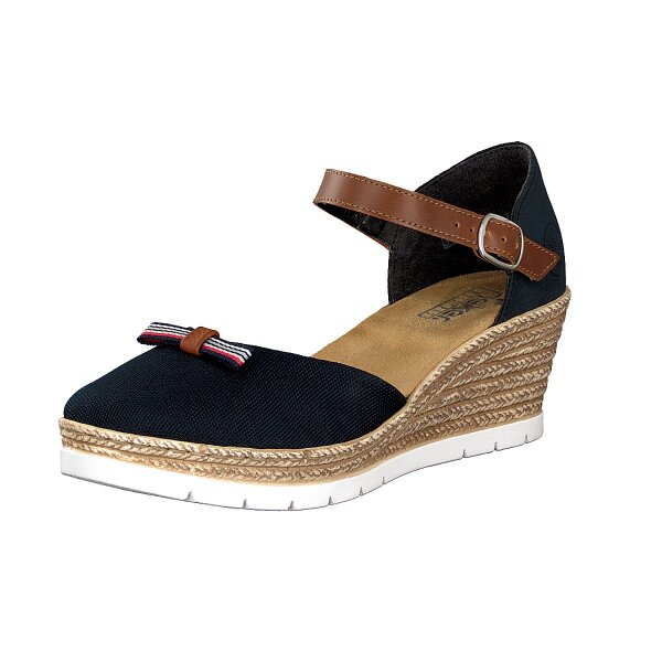 Rieker Damen Sandalette blau