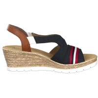 Rieker Damen Sandalette blau