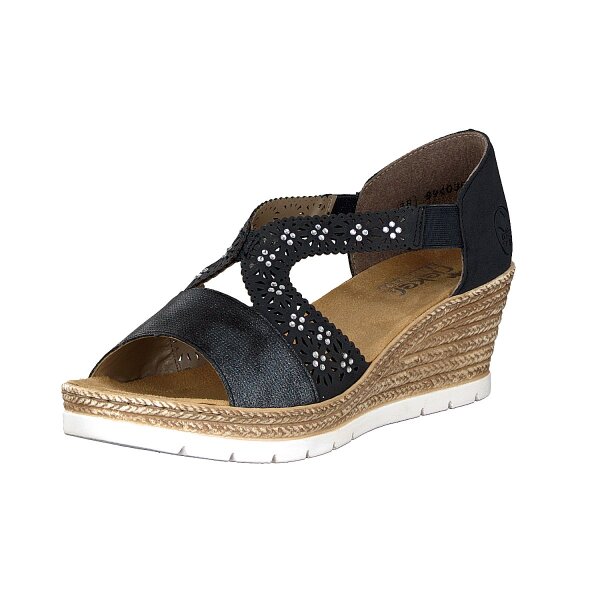 Rieker Damen Sandalette blau